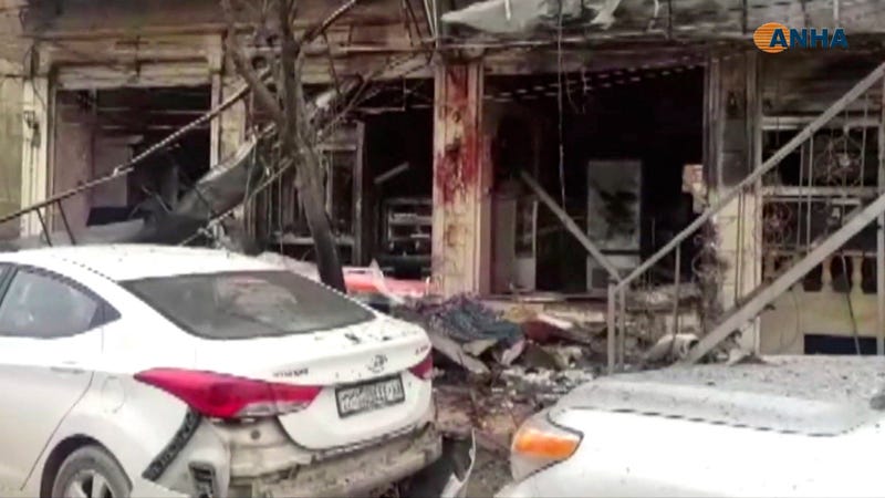 Several casualities were reported after a bomb exploded in a Syrian city where US soldiers are deployed in the area, a militia controlling the city and a UK-based monitoring group said Wednesday.