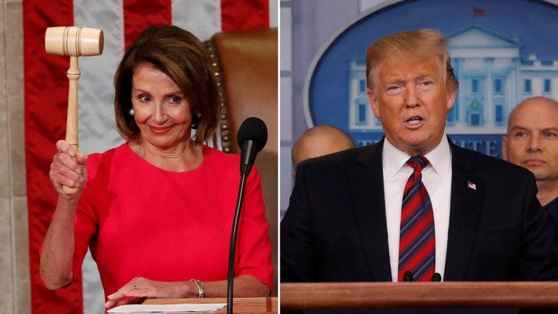 Nancy Pelosi and Donald Trump
