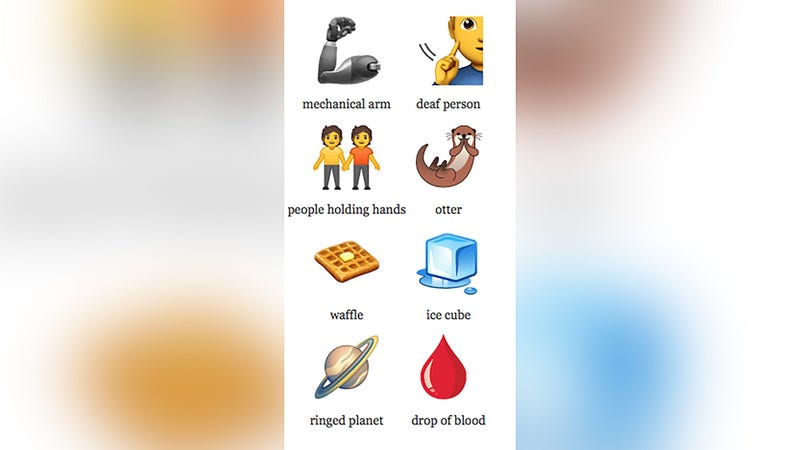 Inter-racial couples, a guide dog, and a woman in a wheelchair are among the latest crop of emojis slated to be released this year.