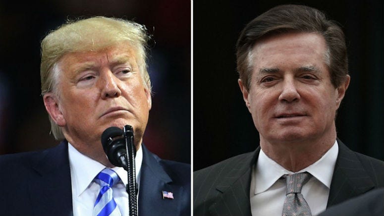 Prosecutors in the Manhattan district attorney's office have prepared a criminal case against Paul Manafort in the event that he receives a presidential pardon, Bloomberg News reported.