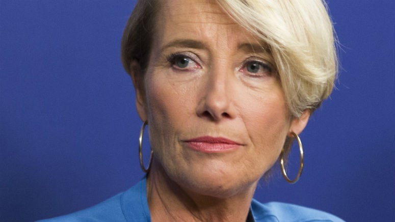 In a letter to Skydance management about her departure, actress Emma Thompson expressed "discomfort" working with the company's newly-hired animation chief John Lasseter, who left Pixar last year after he was accused of sexual misconduct.