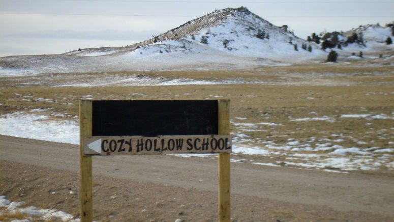 The nearest school to one Wyoming kindergartner is more than an hour drive's away. In harsh winter months in the rural area north of Laramie, that trek can be too difficult to cross and infeasible to pass.