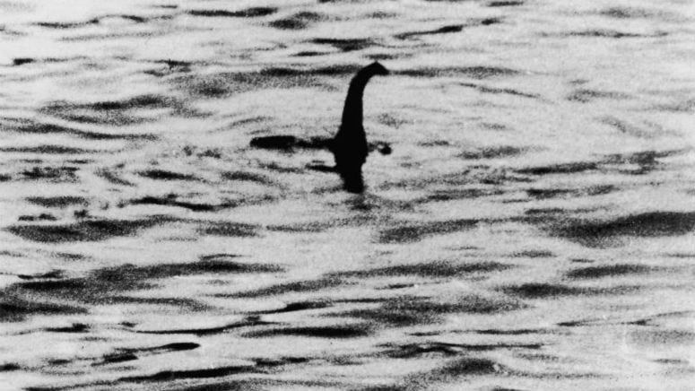 A view of the Loch Ness Monster.