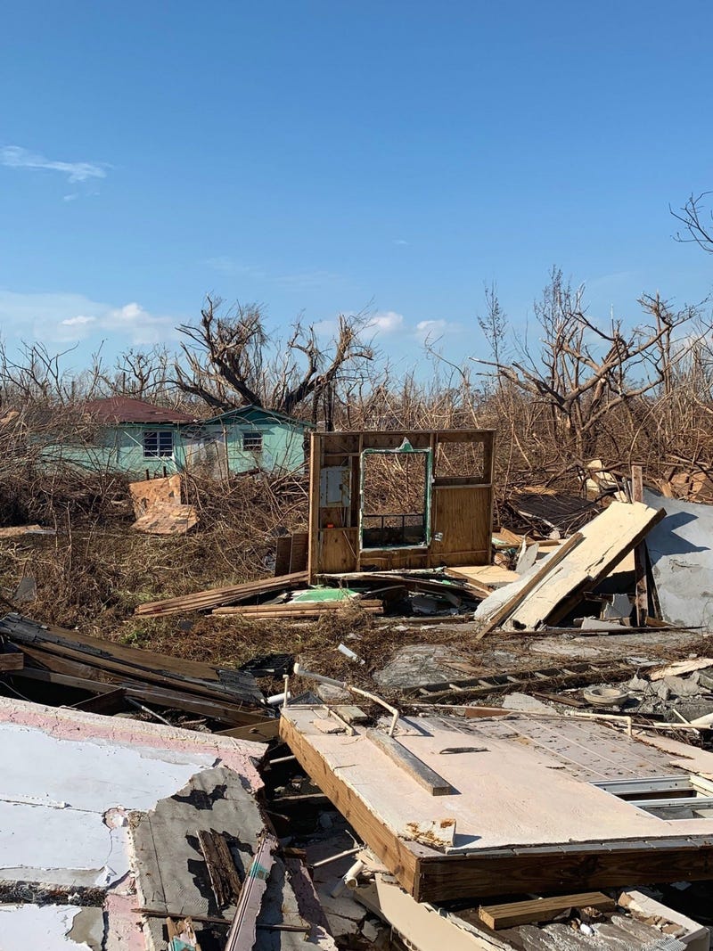 In some towns in the east of Grand Bahama Island, residents say the majority of all homes were destroyed. Many people are still looking for relatives taken by the storm. 