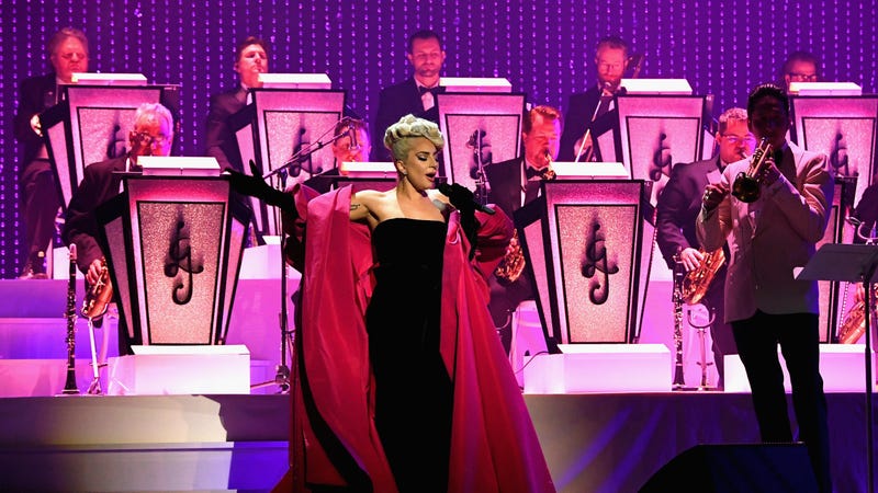 Lady Gaga performs during her "Jazz & Piano" residency at the Park MGM in Las Vegas on January 20, 2019.
