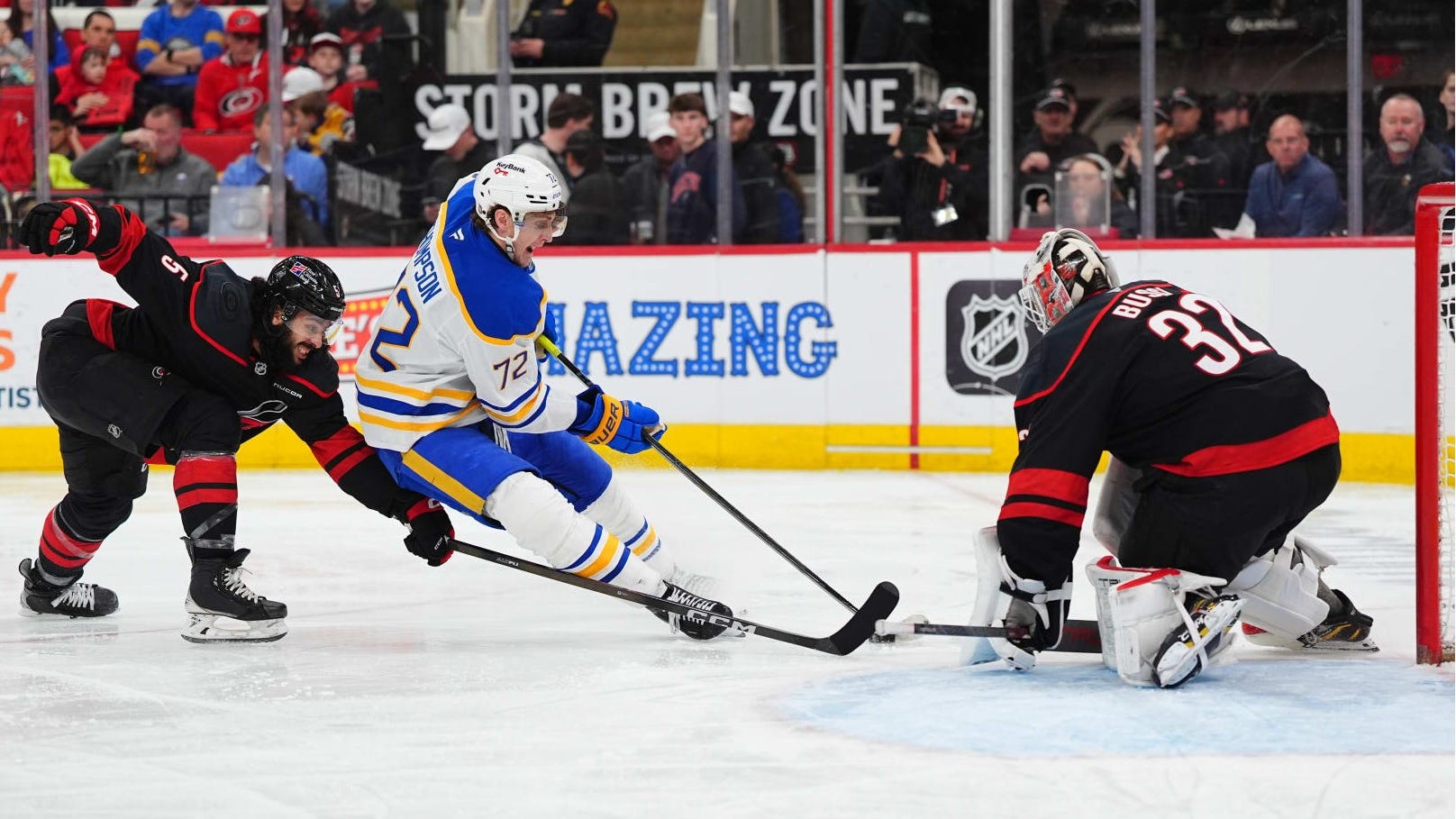 Sabres fall to Hurricanes in tight battle