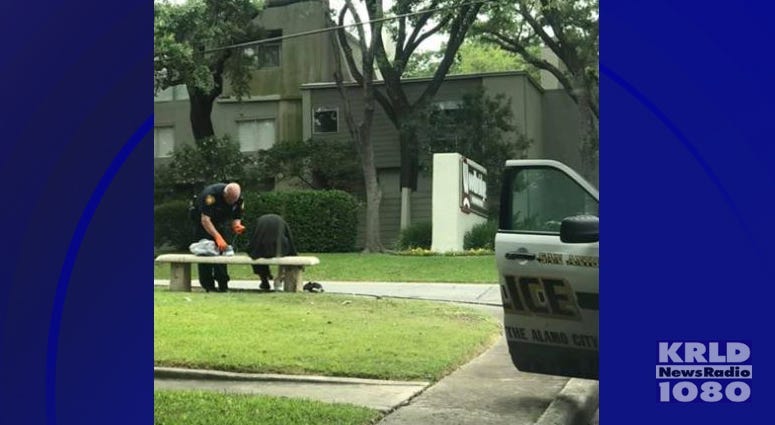 San Antonio Police Officer Helps Homeless Man