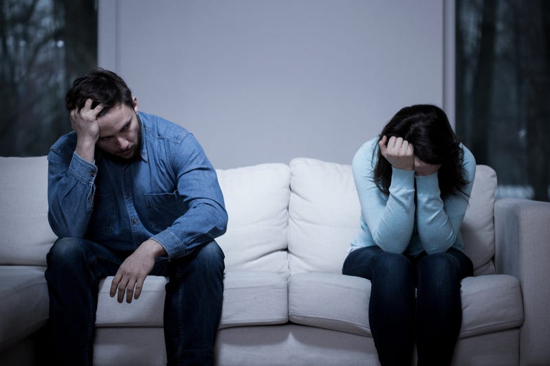 sad couple