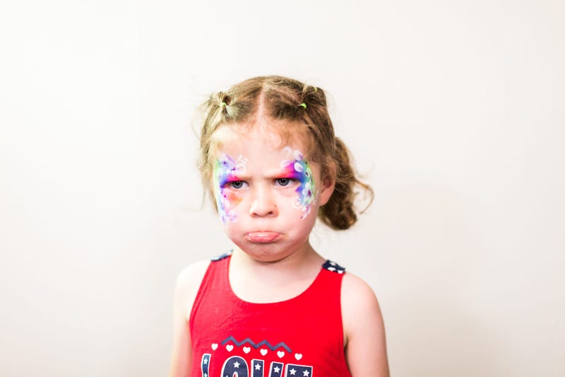 Sad Fourth of July Girl