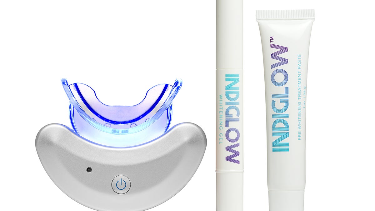 Whiten your teeth up to 12 shades with this hands-free light system