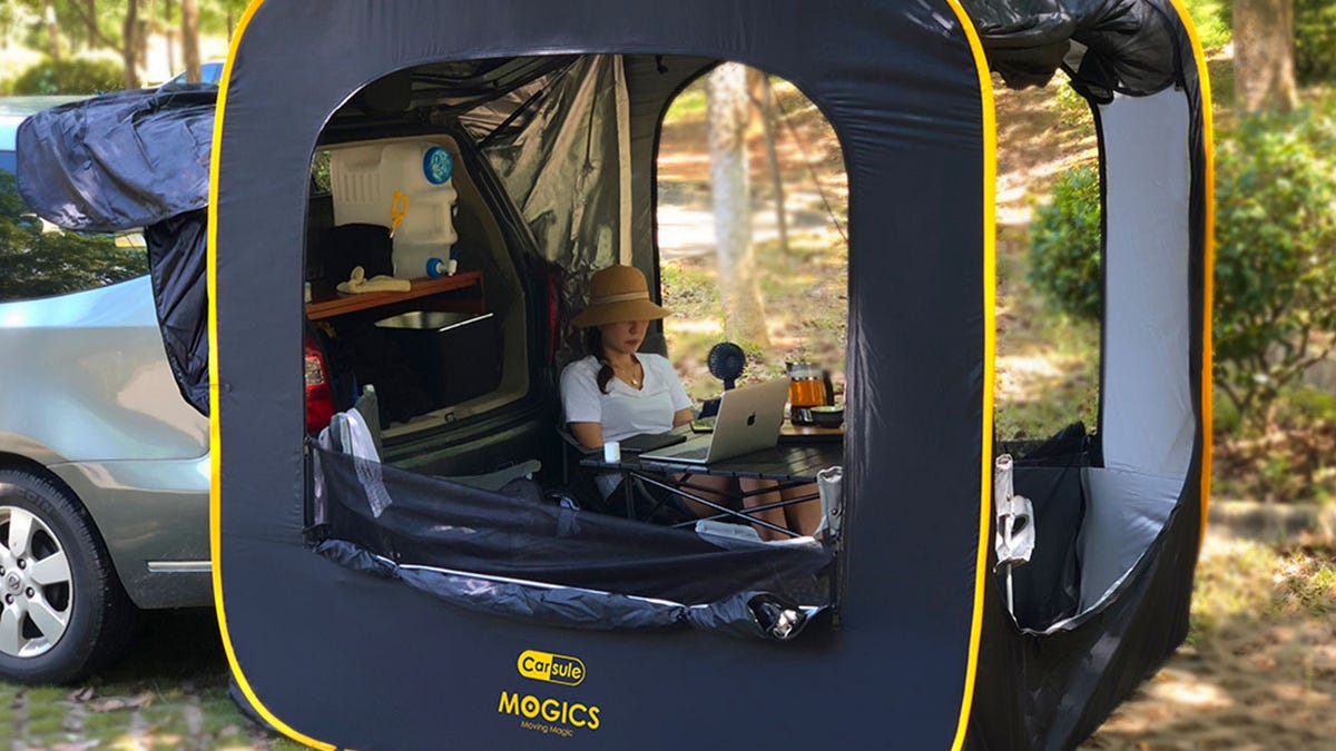 This Kickstarter-funded pop-up cabin attaches right to your car