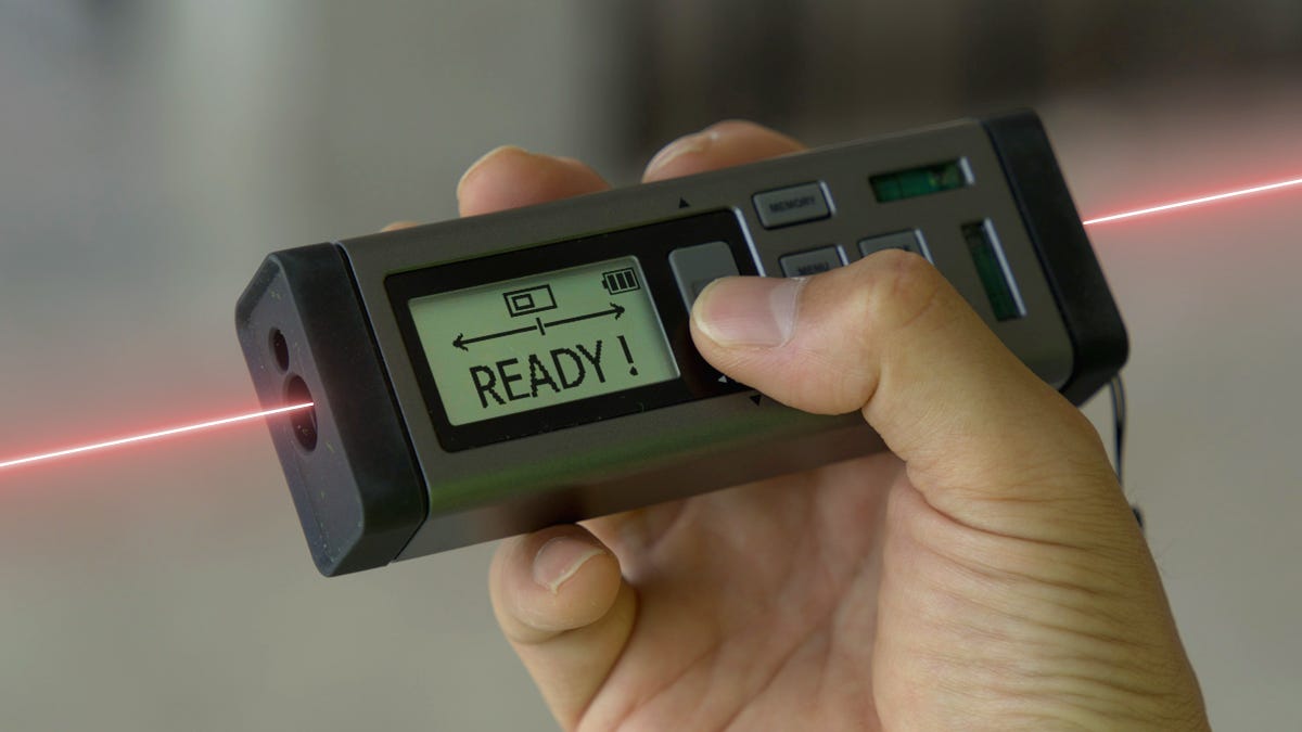 This laser gadget makes moving and decorating easy by taking 3 measurements at once