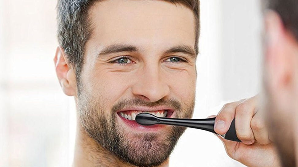 Remove up to 10 times more plaque with this sleek electric toothbrush
