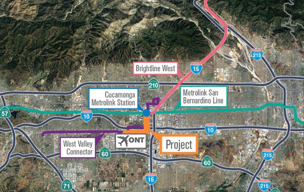 Map of planned tunnel.