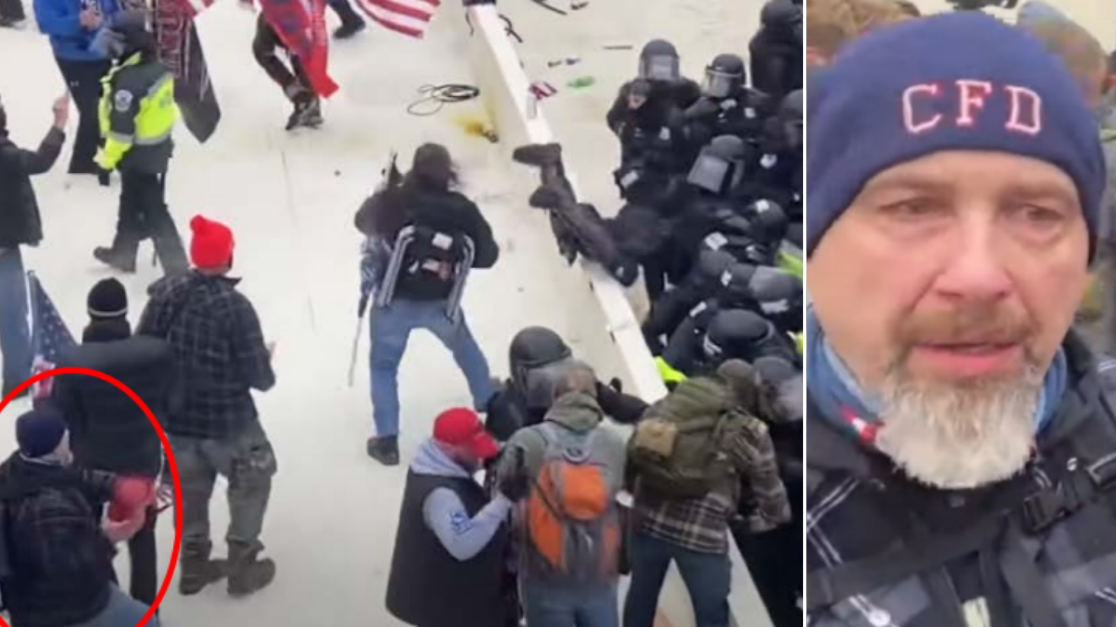 Retired Chester firefighter, accused of throwing extinguisher at Capitol police during riot, faces federal charges