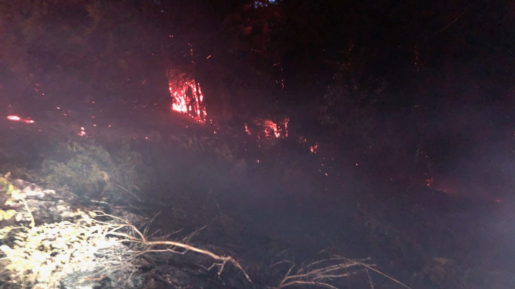 High winds spark fires, evacuations in Santa Cruz Mountains