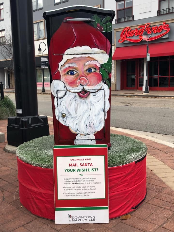 Downtown Naperville hosts annual “Letters to Santa” mailbox