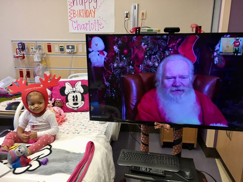The Women’s Auxiliary to Children’s Medical Center Dallas is partnering again with NorthPark Center to offer virtual Santa Claus experiences benefiting Children’s Health.