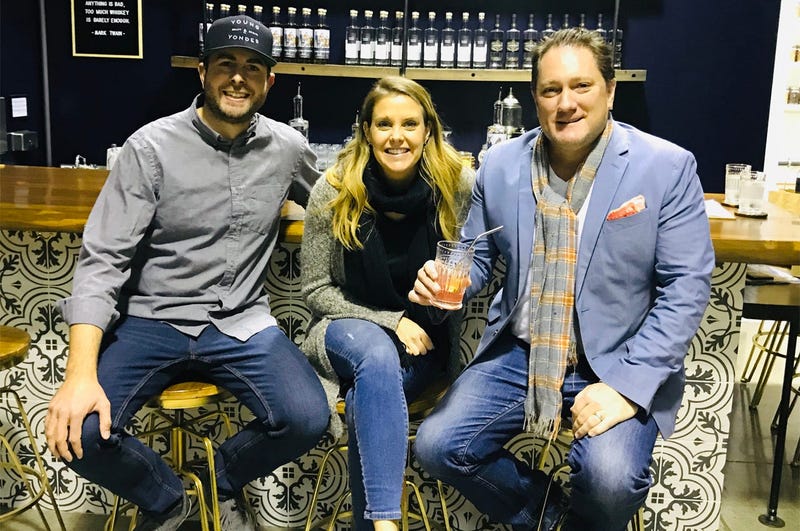 Joshua and Sarah Opatz of Young & Yonder Spirits with Liam (Photo credit: Foodie Chap/Liam Mayclem)