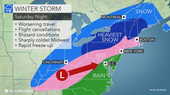 Saturday night forecast