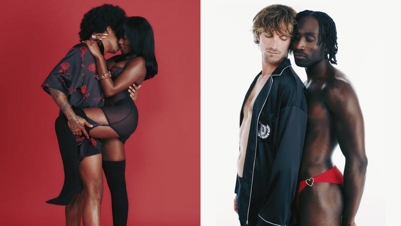 Kordell Beckham & Serena Page and RJ King & DeVonn Francis for Savage X Fenty