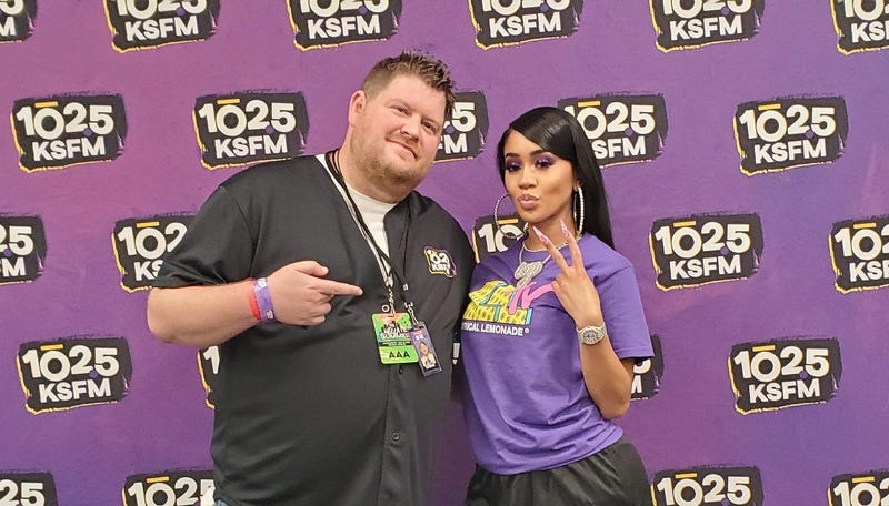 Saweetie at KSFM's Hella Summer with Big mic