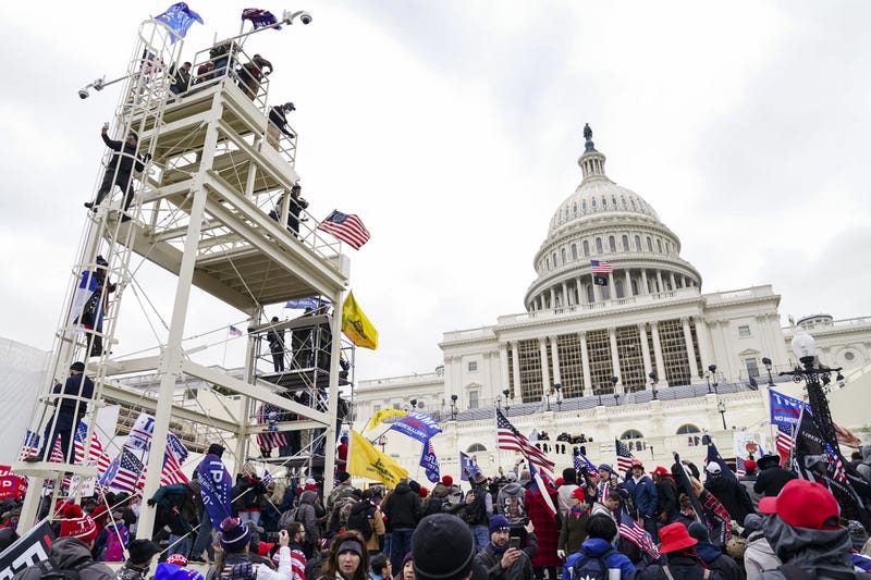 Insurrection and crowd at Capitol