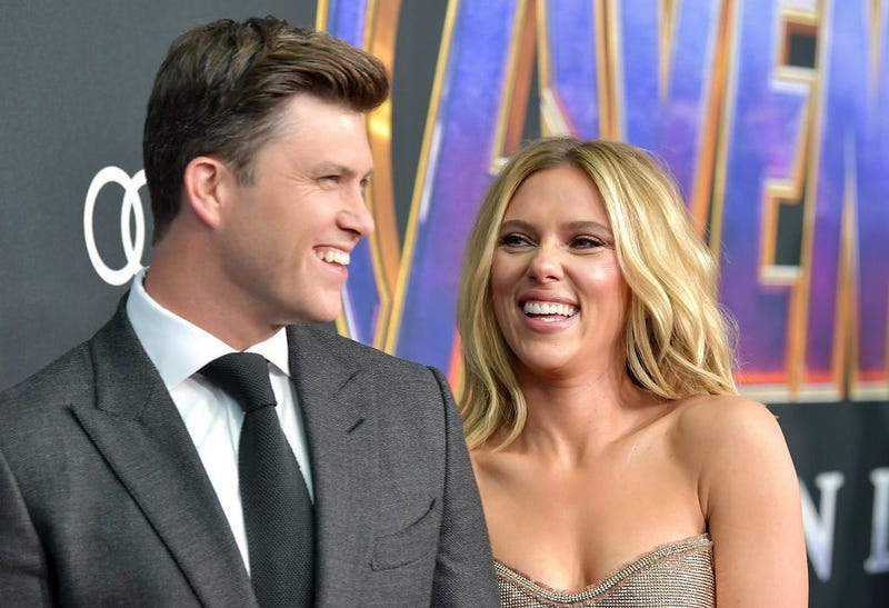 Scarlett Johansson and Colin Jost