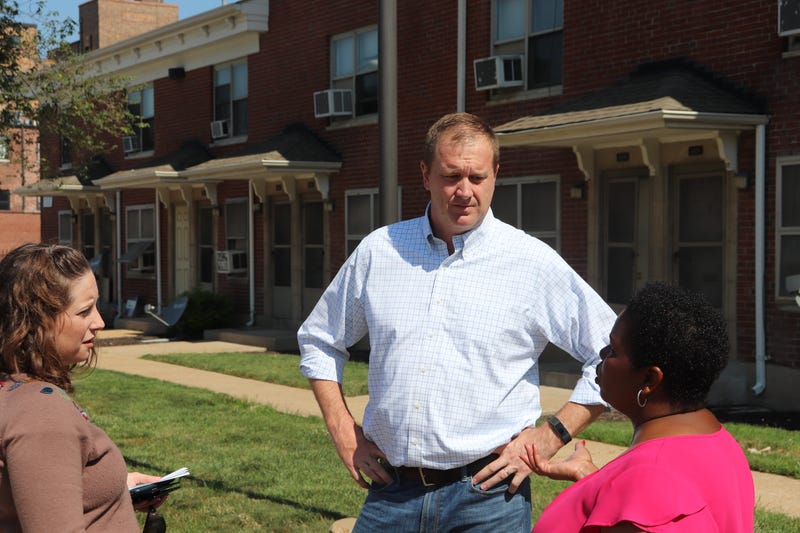 Attorney General Eric Schmitt tours Clinton Peabody Housing Project