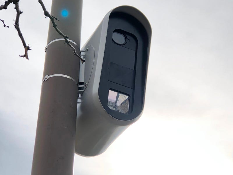 School zone camera on Delaware Avenue by Canisius High School. March 9, 2020 (WBEN Photo/Mike Baggerman)