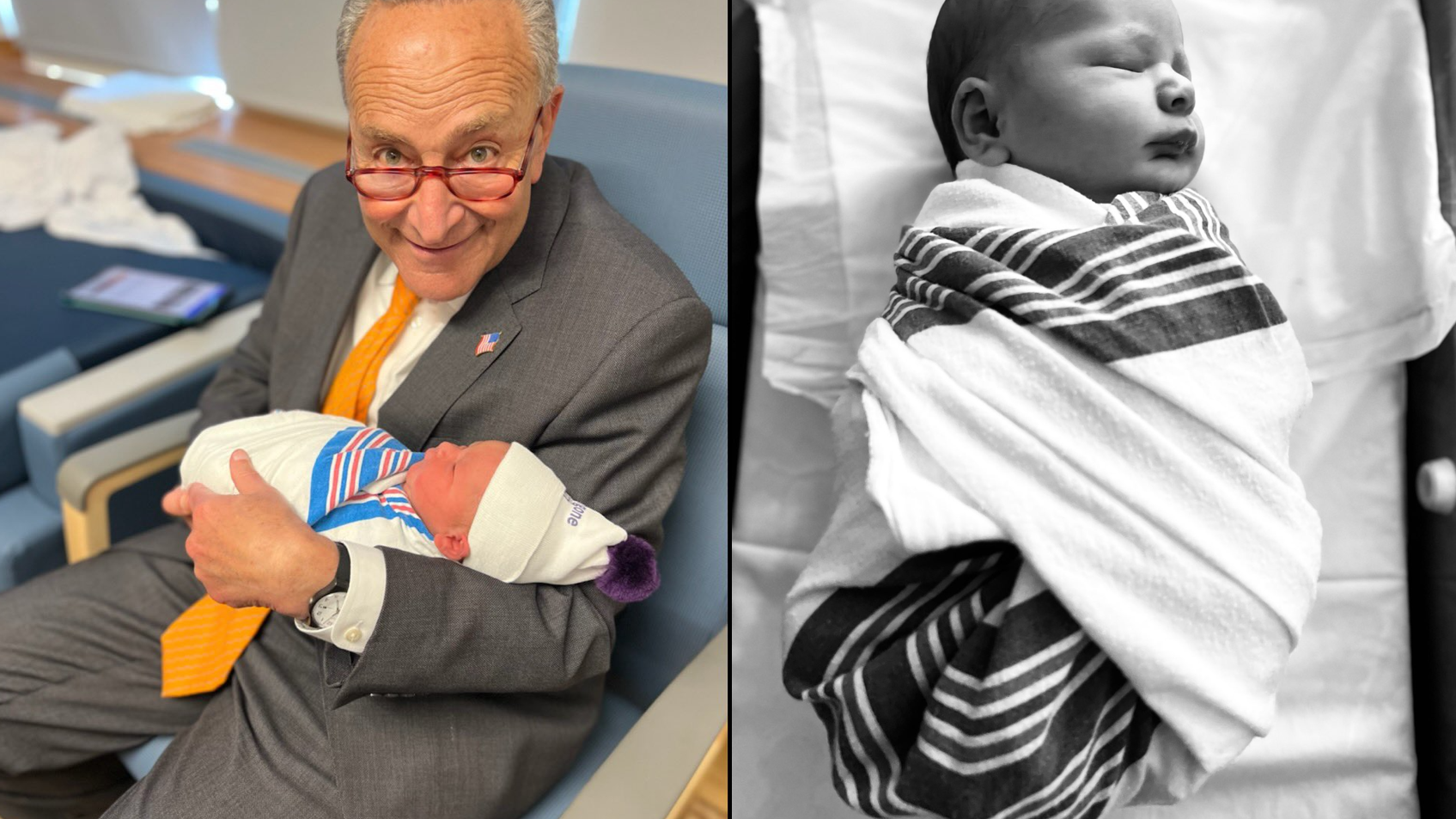 PHOTOS: 'Proud grandpa' Schumer welcomes granddaughter named after Eleanor Roosevelt