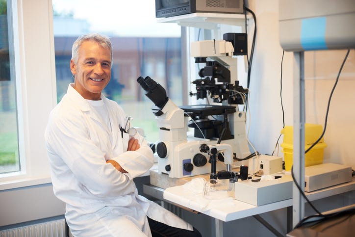 Scientist in lab