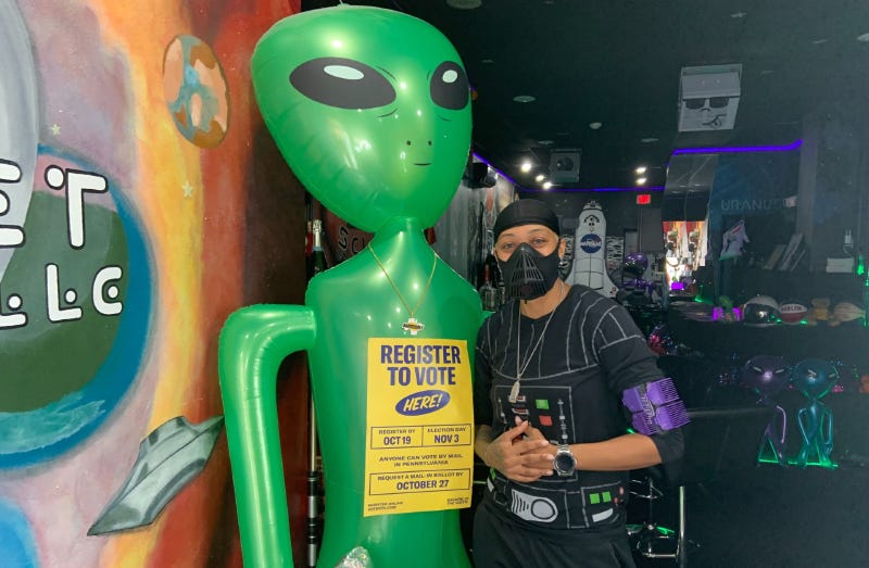Jacque "Sci-Fi" Scott is owner of the Another Planet Barber Shop on South Street.