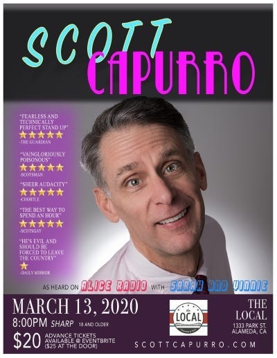 Scott Capurro March 13th