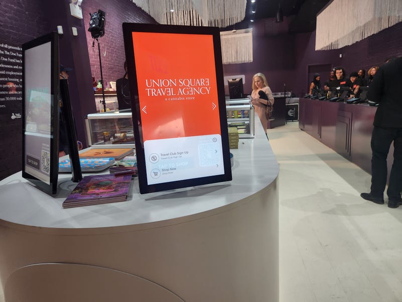 A screen where shoppers can view the full menu of products avaiable at USTA.