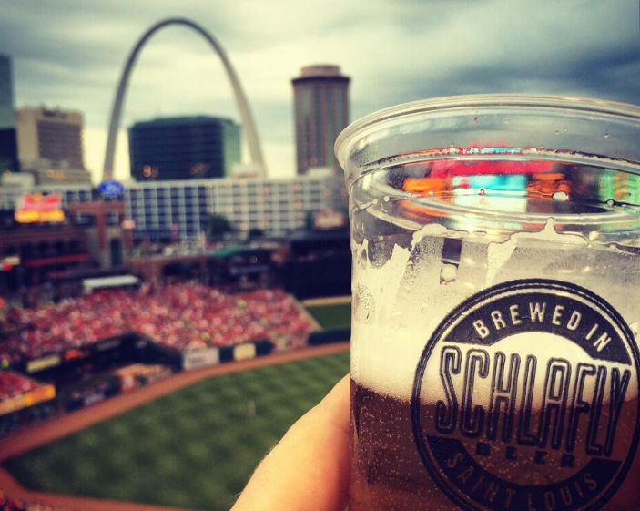 Schlafly beer at Busch Stadium.