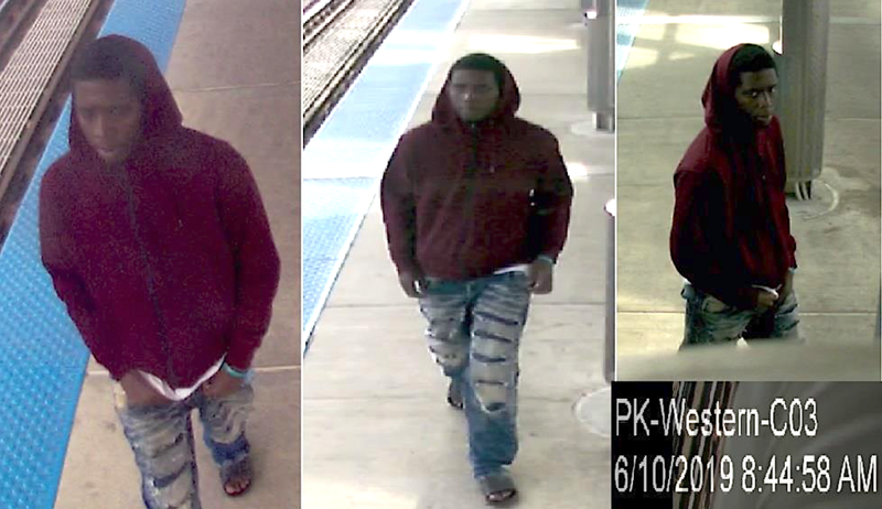 A male, between ages 17 and 20, allegedly approached a girl, June 10, 2019, at Western Avenue and performed a lewd act.