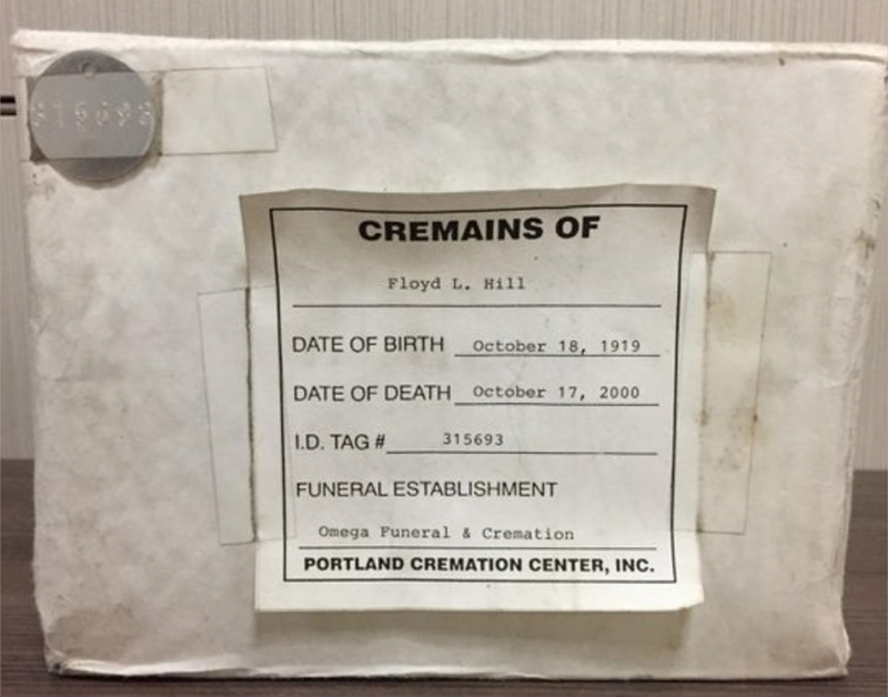 Unclaimed cremated remains