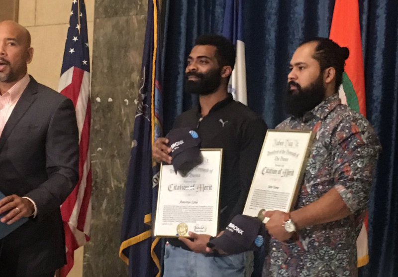 Ruben Diaz Jr. honors Antonyo Love and Jairo Torres