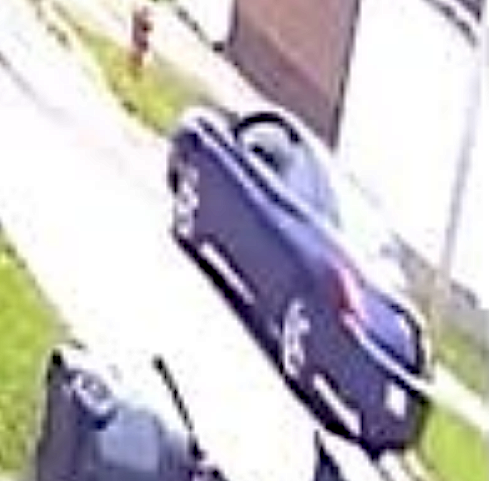 Surveillance video shows a vehicle that police say a man drove off in Oct. 22, 2019, after exposing himself to a child in Zion.