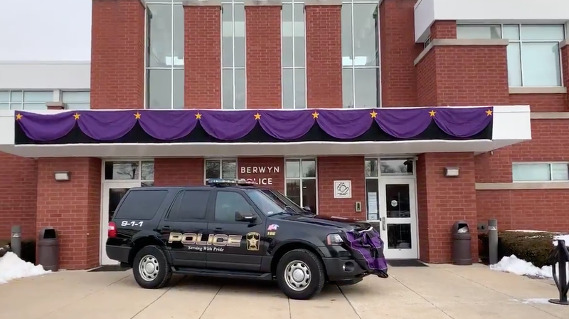 Purple Bunting Berwyn Police Department