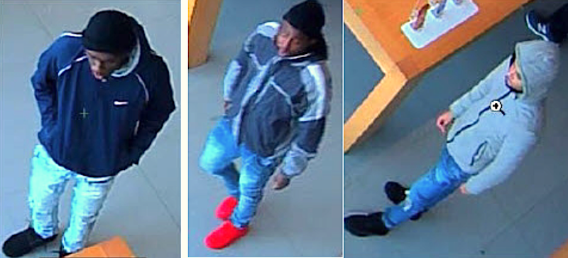 Police say these three men stole multiple iPhones from an Apple Store in Oak Brook. 
