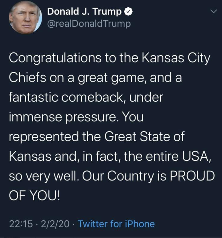 Trump tweet