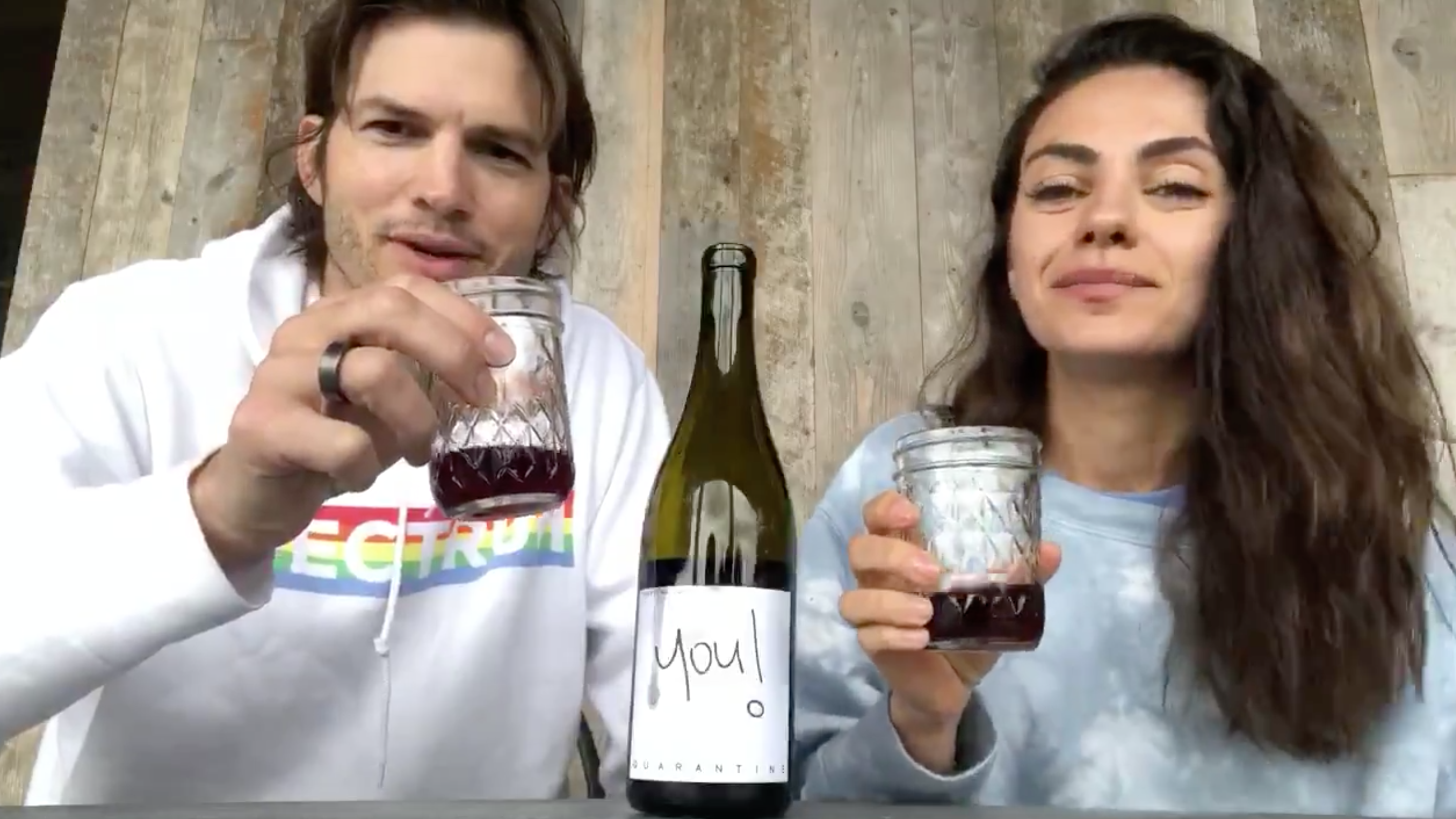 WATCH: Ashton Kutcher, Mila Kunis debut their wine line benefiting COVID-19 charities