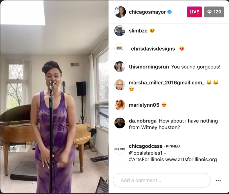 Local Musicians Help Mayor Lightfoot liven up her Instagram page