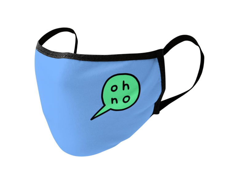BLUE OH NO FACE MASK