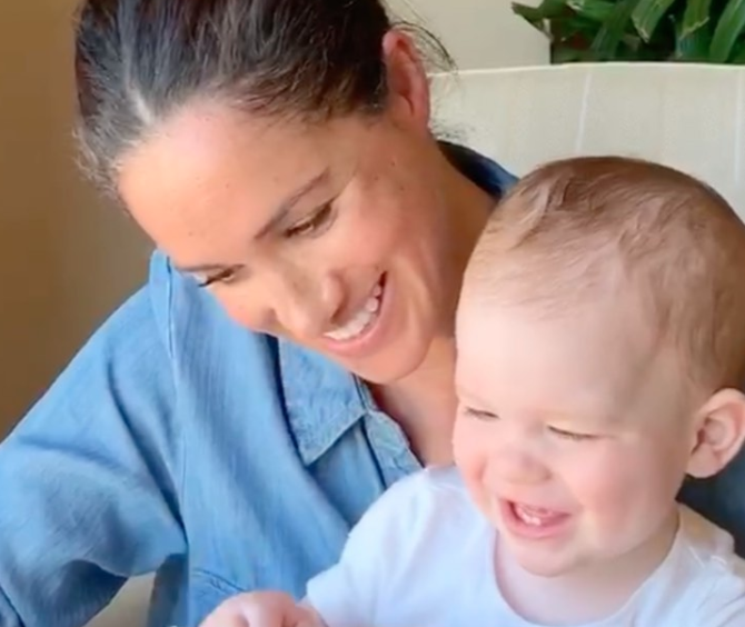Meghan Markle with her son Archie