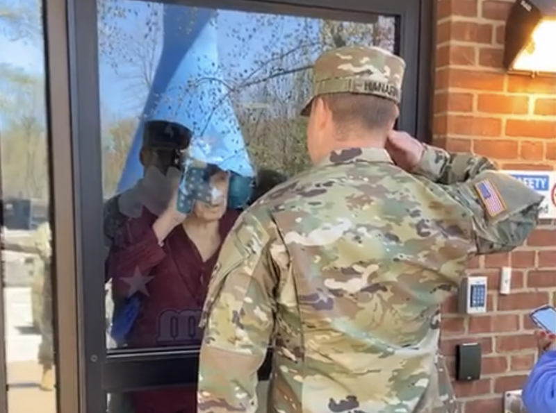 First salute