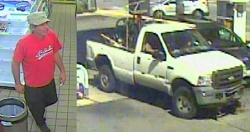 Surveillance video shows a man wanted by police for allegedly scalding a gas station employee June 7, 2020, in the 200 block of West 31st Street.