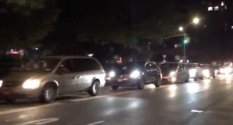 Fireworks protest